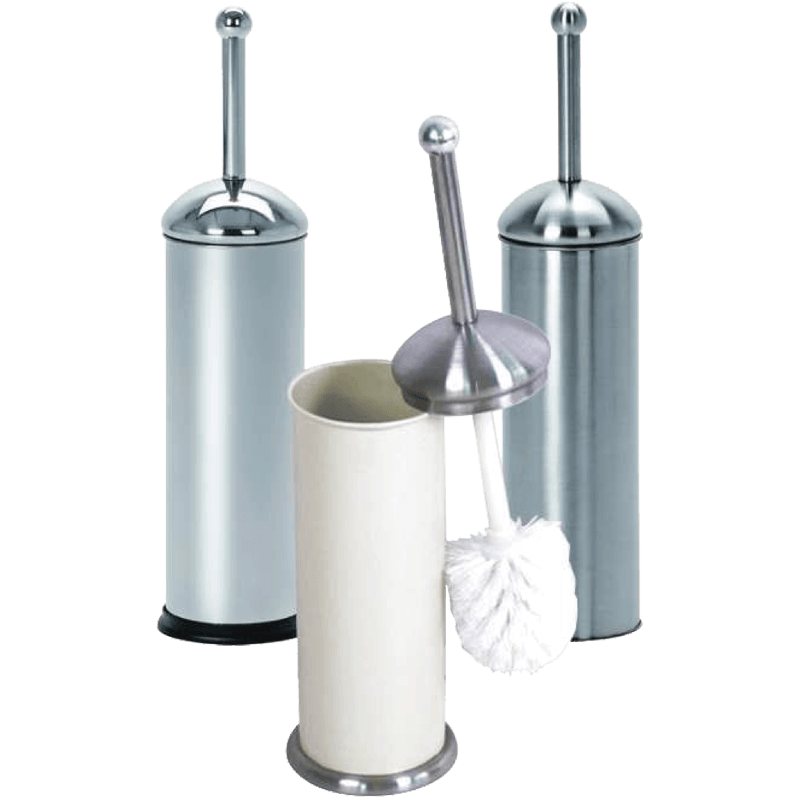 TB007 stainless steel toilet brush holder with non slip base commercial hotel bathroom toilet brush set - TB007 + TB007C