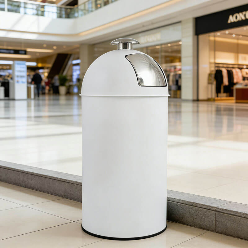Durable trash cans for high-traffic commercial areas