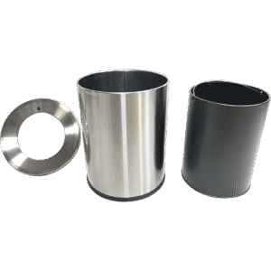 HZ920 stainless steel open top kitchen trash can, multi-size 5L-25L for home and commercial use - inner bucket and top ring