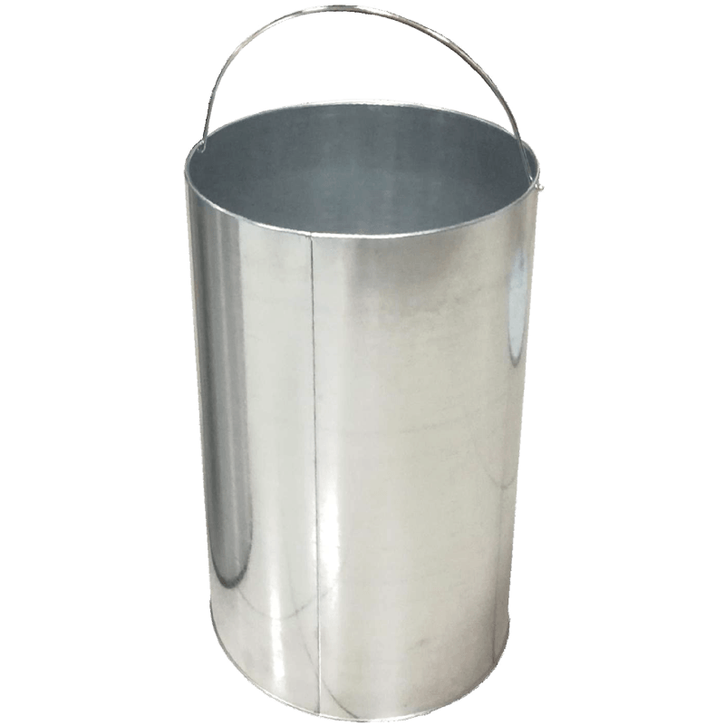 HZ400 commercial lobby stainless steel trash bin with swing lid, 3L-90L multi-size polished stainless steel waste bin - Inner Bucket