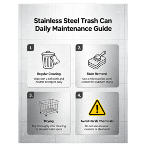 stainless steel trash can daily maintenance guide